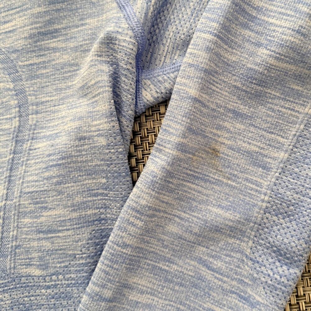LULULEMON Swiftly Tech Hawaiian Blue Long Sleeve Top Shirt 8 Active Running - Picture 2 of 7